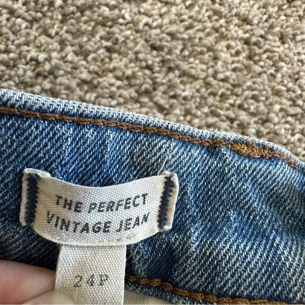Madewell the perfect vintage jean size 24P tapered leg high waist blue - Picture 5 of 11